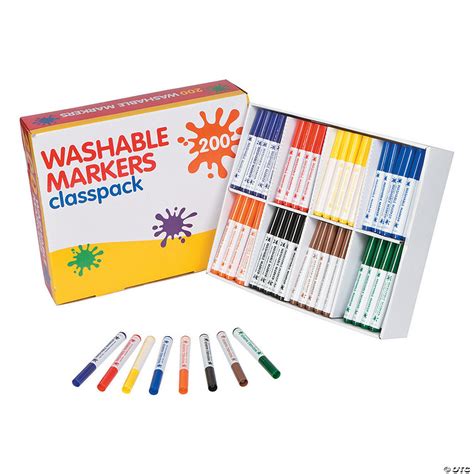 8-Color Washable Marker Classpack - 256 Pc. | Oriental Trading