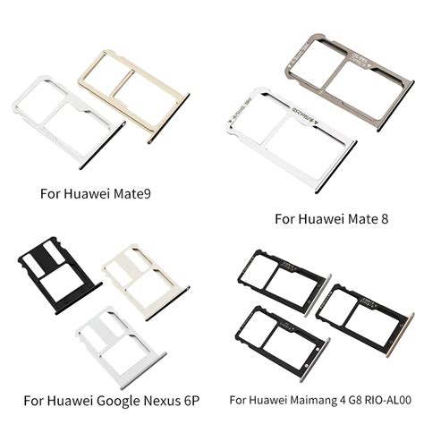 Netcosy For Huawei Mate9 New Sim Card Traysd Card Holder Simandsd Memory Tray Replacement Parts