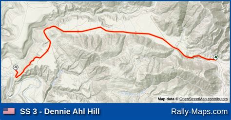 Ss 3 Dennie Ahl Hill Stage Map Norwester International Pro Rally