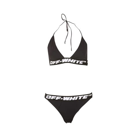 Off White Logo Band Bikini Black GOAT