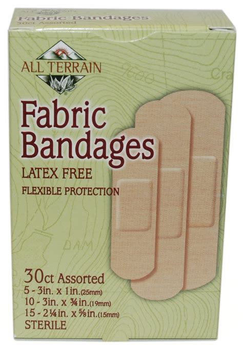 All Terrain Fabric Bandages, Latex-Free Bandages, First Aid for Minor ...