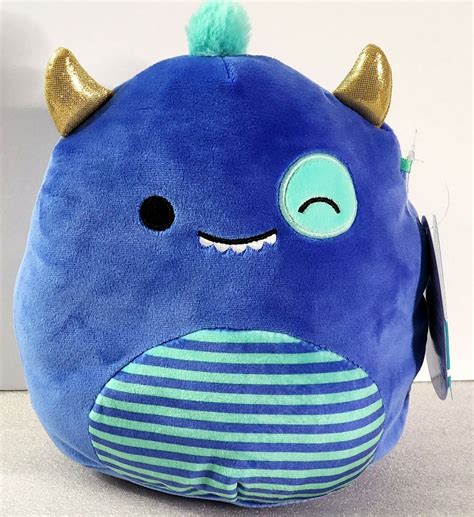 Squishmallows Prehistoric Fantasy Squad Rinz The Blue Monster Plush