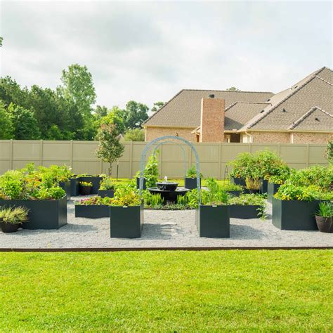17" Tall Modern Raised Garden Bed 27" x 83" | Vego Garden