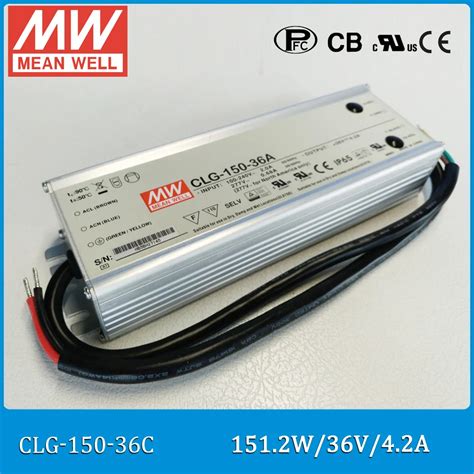 Original MEAN WELL 150W 36V LED Driver CLG 150 36C 150W 4 2A Terminal