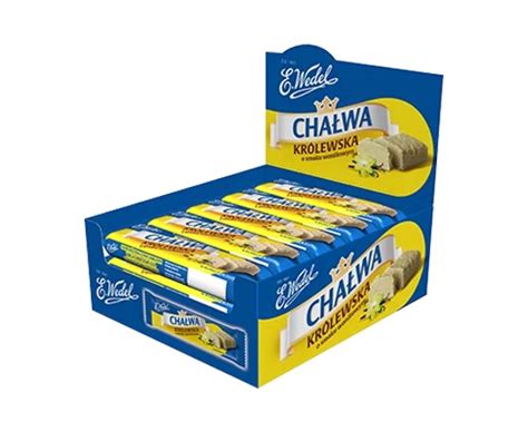 Chałwa Królewska waniliowa 1 kg 20 szt x 50 g E Wedel 12868704247