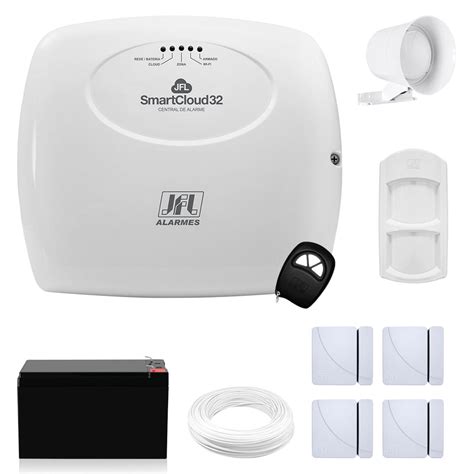 Kit Alarme Residencial Wi Fi Jfl Smartcloud Via Celular