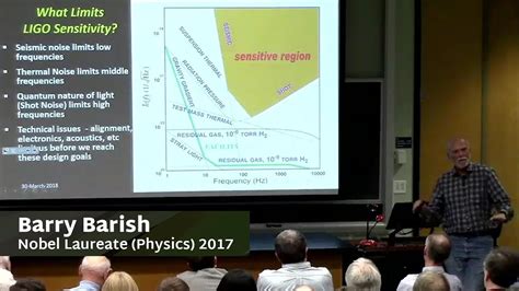 Einstein Gravitational Waves And A New Science Talk By Nobel Laureate Barry Barish Youtube