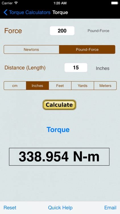 Torque Calculator Units Conv By Verosocial Studio