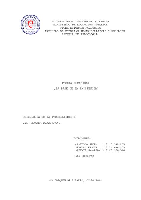 (DOC) UNIVERSIDAD BICENTENARIA DE ARAGUA MINISTERIO DE EDUCACION SUPERIOR VICERRECTORADO ...