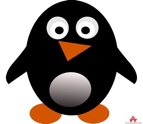 Penguin Black Cartoon