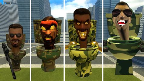 Evolution Of Camo Rocket Launcher Skibidi Toilet Vs Tv Man Speakerman And Others In Garry S Mod