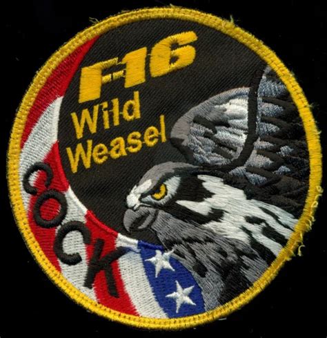 Usaf 35th Fighter Squadron F 16 Cock Wild Weasel Patch J 16 Eur 9 35 Picclick De