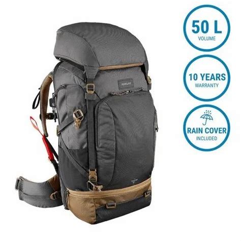 Forclaz 500 Grey Travel Backpack, Bag Capacity: 50 L at ₹ 5999/piece in ...