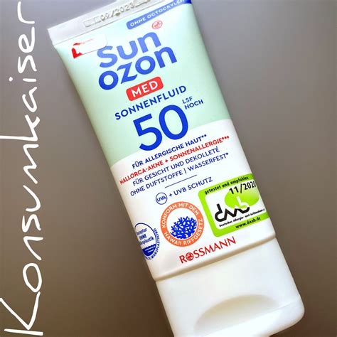 Skincare Sun Ozon Rossmann Med Sonnenfluid Lsf Lohnt Sich Das