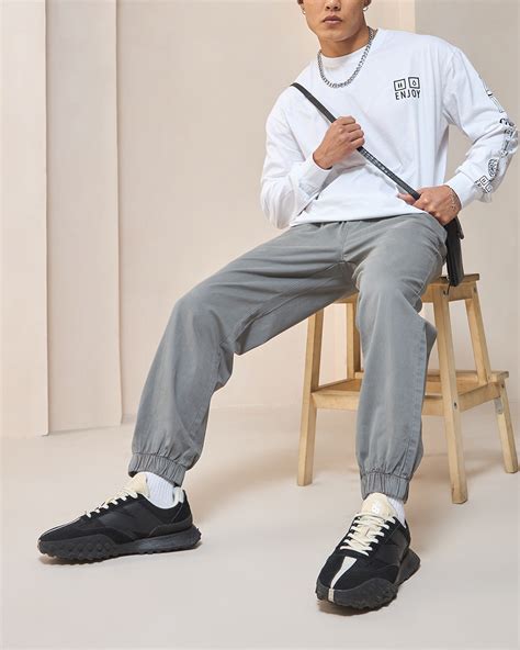 Buy Mens Grey Joggers Online At Bewakoof