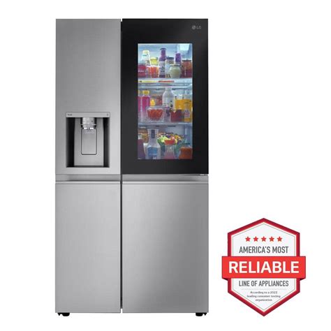 Lg 27 Cu Ft Side By Side Smart Refrigerator W Instaview And Craft