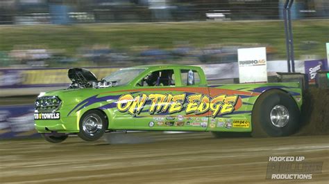 Super Modified 2WD Trucks Pulling At The 300 Raceway Nationals Farley