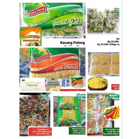 Jual Jagung Pipil Brokoli Vegetable Mix Kacang Polong Paprika Frozen