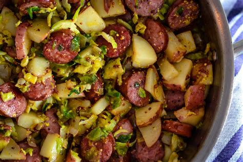 20 Minute Kielbasa And Potato Skillet Maggie S Fresh Kitchen