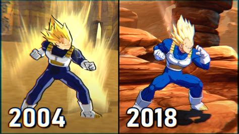 Dragon Ball Fighterz Vs Budokai 3 Comparison Of Vegeta Youtube