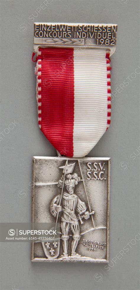 Commemorative Badge Of The Ssv Ssc Swiss Shooting Club Kramer Paul