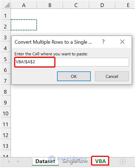 How To Convert Multiple Columns Into A Single Row In Excel 2 Methods