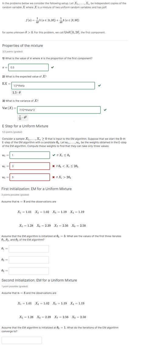 In The Problems Below We Consider The Following Setup Let X1 Xn Be