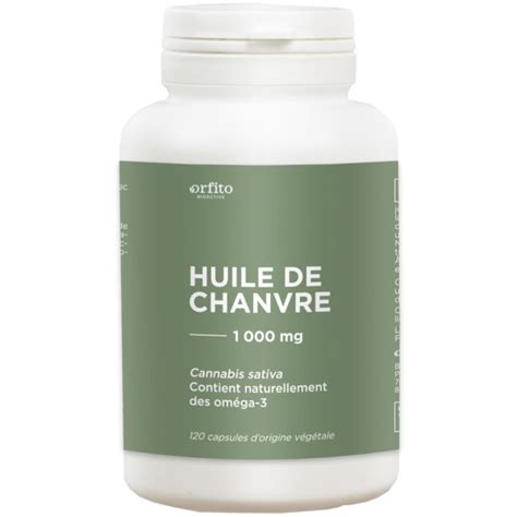 Huile De Chanvre 1000 Mg 120 Capsules Orfito Onatera