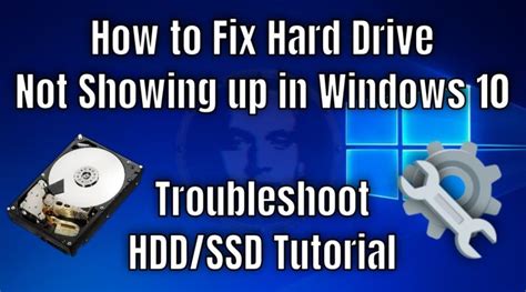 How To Fix Hard Drive Not Showing Up In Windows 10 Troubleshoot HDD