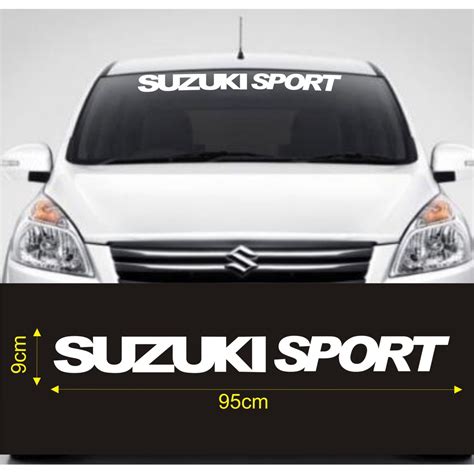 Jual Stiker Kaca Depan Mobil Suzuki Sport Windshield Cutting Stiker