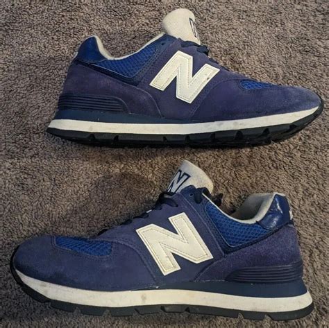 Men S New Balance 574 Rugged Infinity Blue Sneakers M Gem