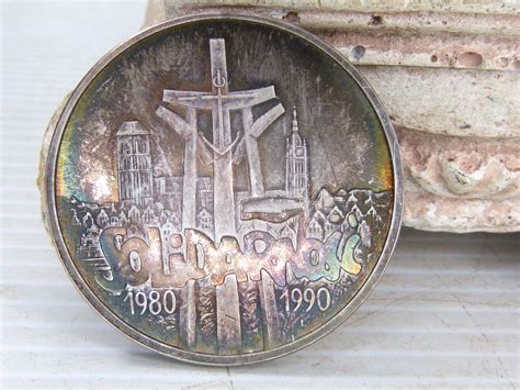 Poland Zlotych Zloty Silver Coin Beautifully Toned Estate