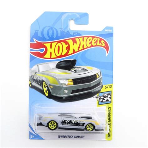 Машинка базовая Hot Wheels Pro Stock Camaro moon серый купить с доставкой по выгодным ценам