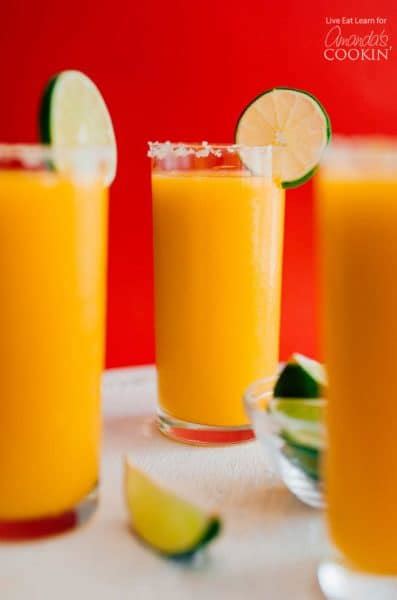 Mango Margarita Slush A Blended Tequila And Mango Slush