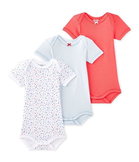 Kurz Rmelige Baby M Dchen Bodys Im Er Set Petit Bateau