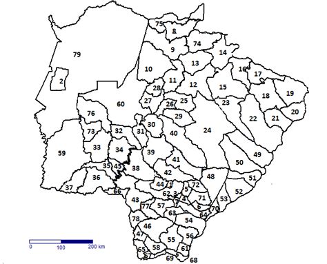 GEOPLANETA Mapa dos Municípios de Mato Grosso do Sul