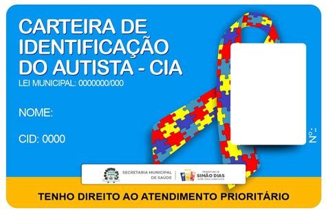 Requerimento da Carteira de Identificação do Autista Prefeitura