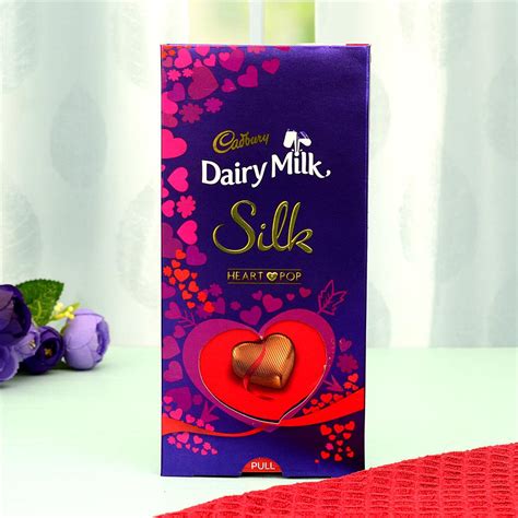 Custom Cadbury Dairy Milk Silk Heart Pop Personalised Valentine Chocolates