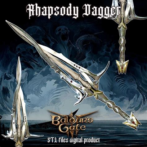 Fantasy Rhapsody Dagger Baldurs Gate 3 STL - Etsy