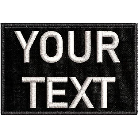 Amazon Customizable Text Tab Patch W Hook Fastener Patch Black