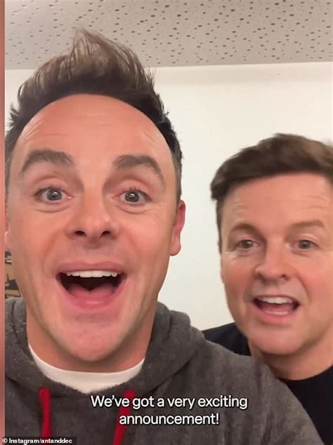 Ant And Dec Hint They Re Making A HUGE Announcement For I M A Celebrity