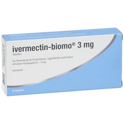 IVERMECTIN-biomo 3 mg Tabletten 8 St mit dem E-Rezept kaufen - Shop ...