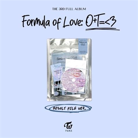 Twice Rd Full Album Formula Of Love O T