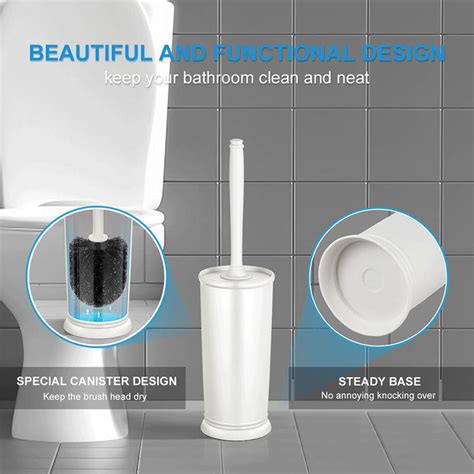 Modern Toilet Bowl Brush Holder Set With 1 Pack Hamitor