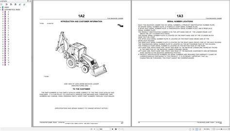 John Deere Backhoe Loader 710G Parts Catalog PC2819 2005