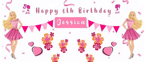 Barbie Birthday Banner