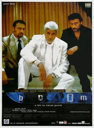 Bollywood movie poster "Boom" with Amitabh Bachchan.