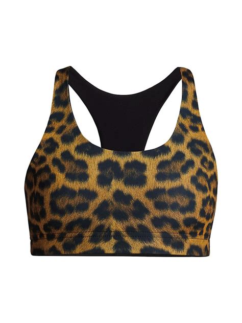 Terez Reversible Print Sports Bra Leopard Goals Editorialist