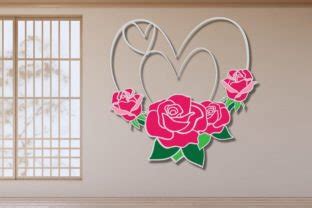 D Heart And Rose Graphic By Nopnop Mandala Design Creative Fabrica