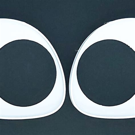 White Fursuit Eyes 3d Printed Furry Toony Eye Blanks For Etsy